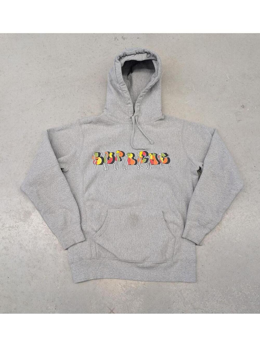 Supreme 2016 Whole Car Logo Gray Heavy Weight Hoodie